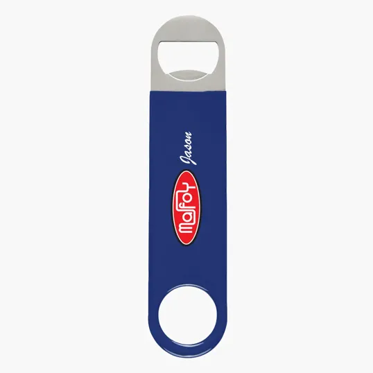Large Vinyl Coated Stainless Steel Bottle Opener — view 4