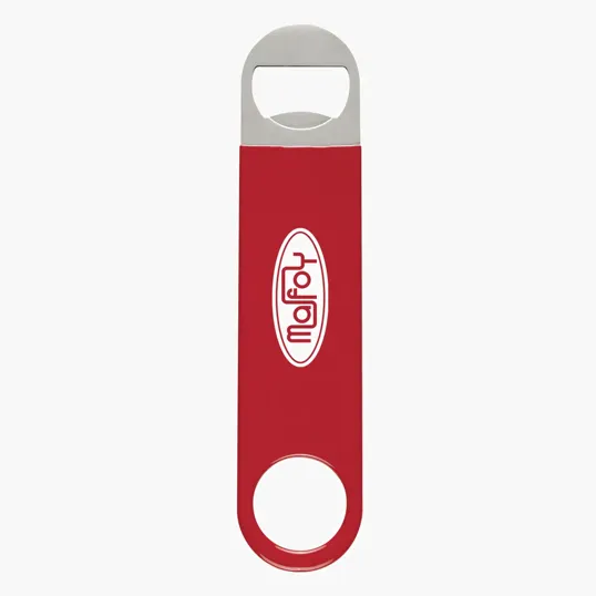 Large Vinyl Coated Stainless Steel Bottle Opener — view 5