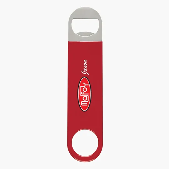 Large Vinyl Coated Stainless Steel Bottle Opener — view 6