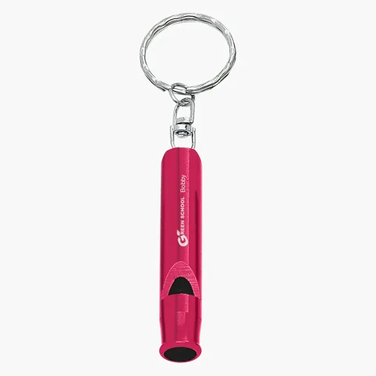 Whistle Key Ring with Split Ring Attachment — view 3