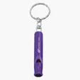 Whistle Key Ring with Split Ring Attachment — view 2