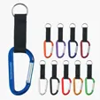 8mm Aluminum Carabiner with Split Ring