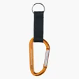 8mm Aluminum Carabiner with Split Ring — view 4
