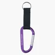 8mm Aluminum Carabiner with Split Ring — view 7