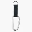 8mm Aluminum Carabiner with Split Ring — view 9