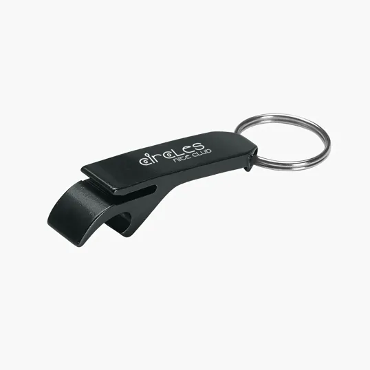Aluminum Bottle/Can Opener Key Ring — view 2