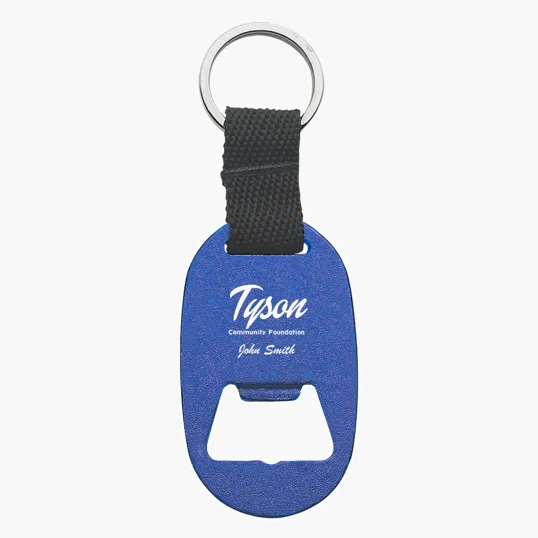 Metal Key Tag With Bottle Opener — view 2