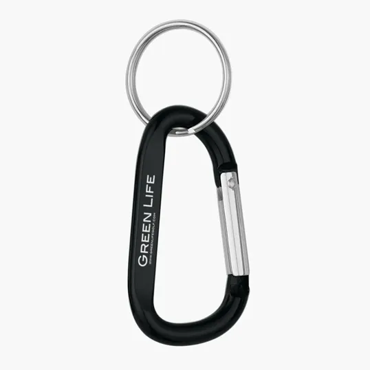 8mm Carabiner With Split Ring — view 2