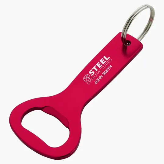 Aluminum Bottle Opener Key Ring — view 3