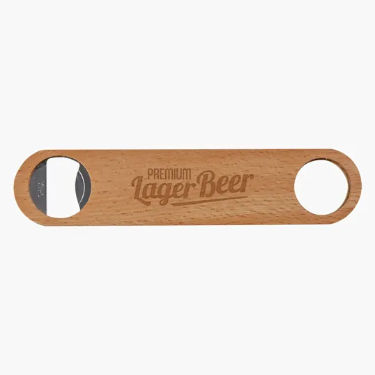 Large Wood Bottle Opener