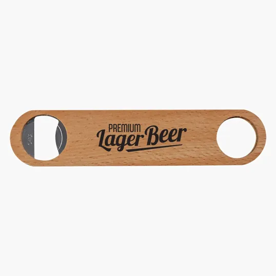Large Wood Bottle Opener — view 3