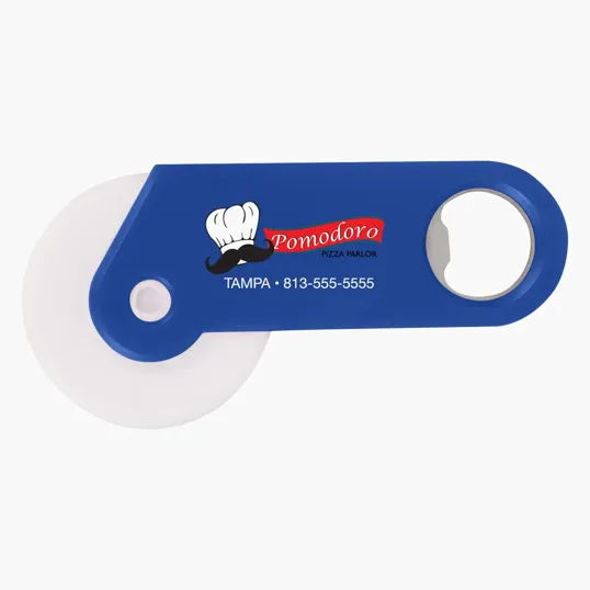 Pizza Cutter With Bottle Opener — view 2