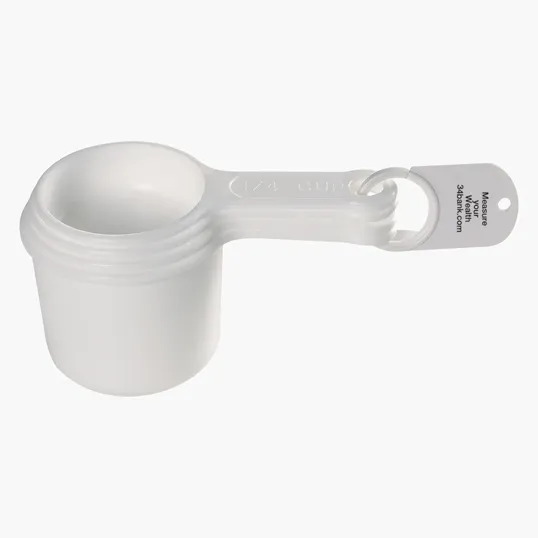 Set of Four Plastic Measuring Cups — view 2