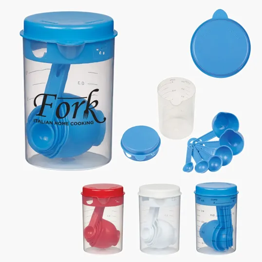 7-Piece Measuring Set with Nesting Design and Lid