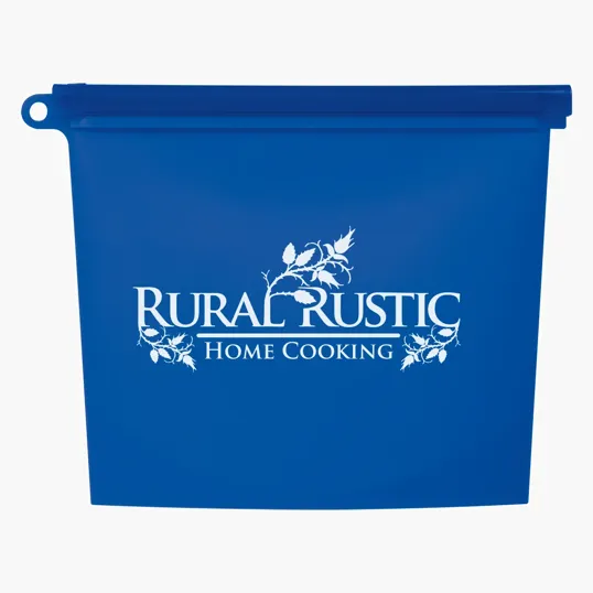 Reusable Silicone Food Bag with Plastic Slider — view 4