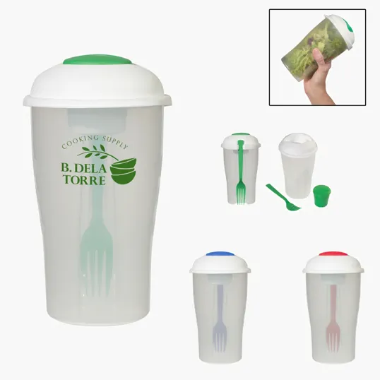 3-Piece Salad Shaker Set, Recycled Polypropylene
