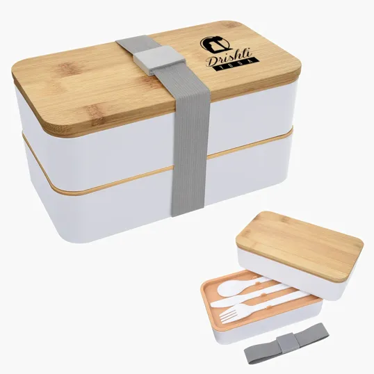 Stackable Bento Lunch Set with Bamboo Lid — view 8