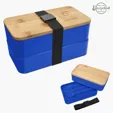 Stackable Bento Lunch Set with Bamboo Lid — view 4