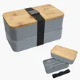 Stackable Bento Lunch Set with Bamboo Lid — view 5