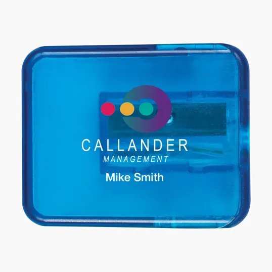 Flip-Top Plastic Pencil Sharpener — view 2