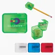 Flip-Top Plastic Pencil Sharpener — view 3