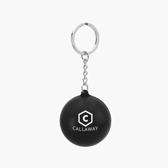 Round PU Stress Reliever Keychain — view 2
