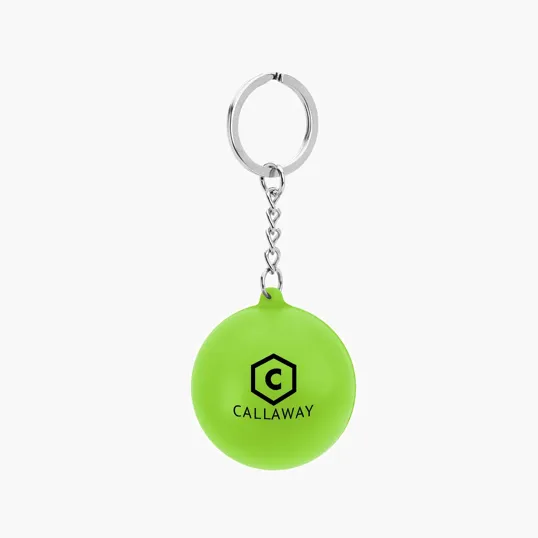 Round PU Stress Reliever Keychain — view 3