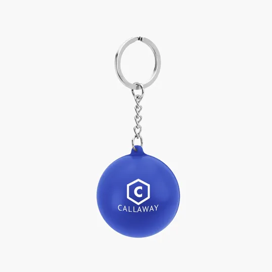 Round PU Stress Reliever Keychain — view 5