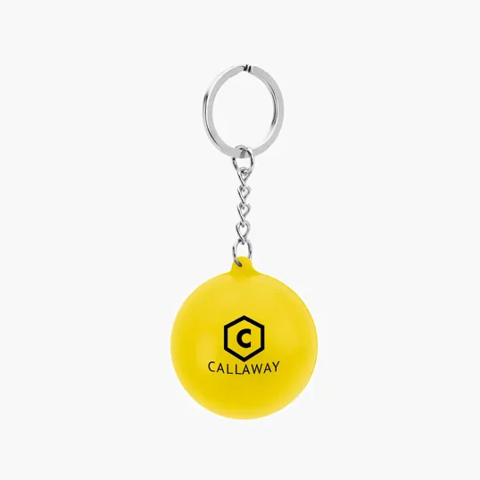 Round PU Stress Reliever Keychain — view 7