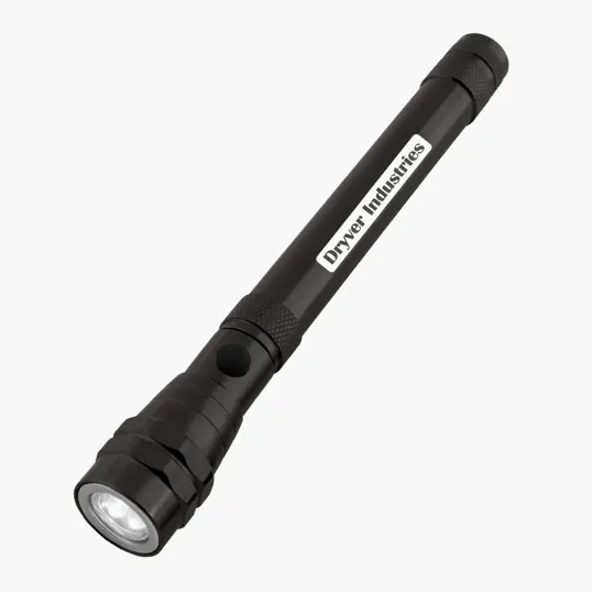 Telescopic Rechargeable Recycled Aluminum Flashlight with Magnet — view 2