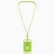Silicone Lanyard with Phone Holder & Wallet — view 2