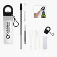 Sip and Snack Reusable Kit with Stainless Steel Straw