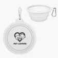 Collapsible Silicone Pet Bowl with Carabiner — view 5