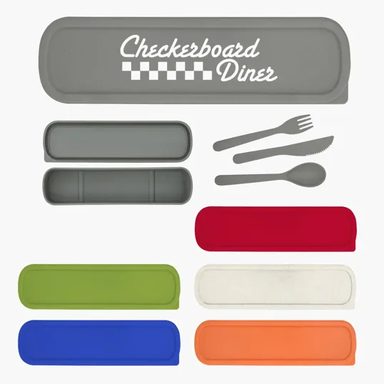Wheat Utensil Set with Travel Case — view 7