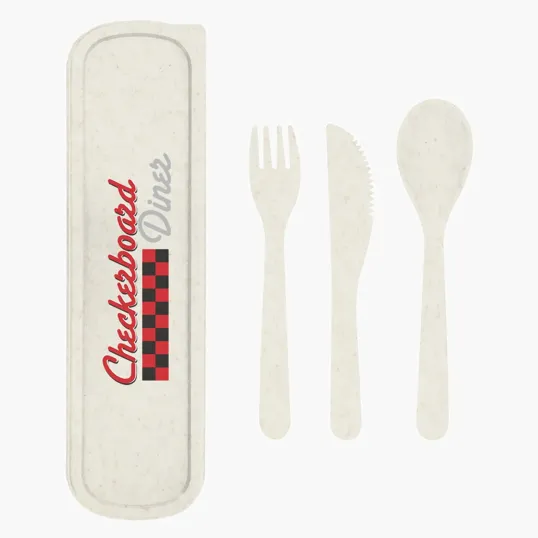 Wheat Utensil Set with Travel Case — view 10