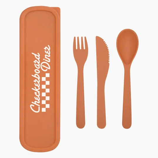 Wheat Utensil Set with Travel Case — view 4
