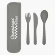 Wheat Utensil Set with Travel Case