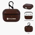 Leatherette Earpods Pouch with Carabiner