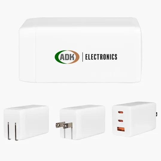 65W Power Cube Wall Adapter with Folding Prongs — view 2