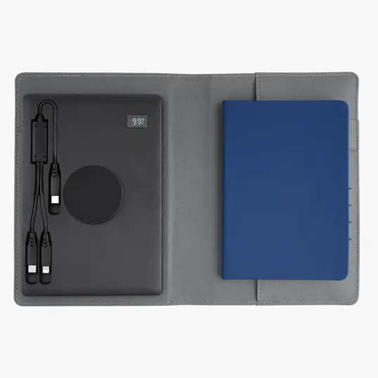 Recycled Power Folio With Wireless Charger & Power Bank — view 4