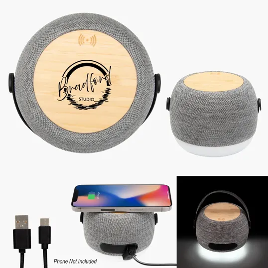 RPET Light Up 15W Charger & Hi-Fi Speaker — view 2