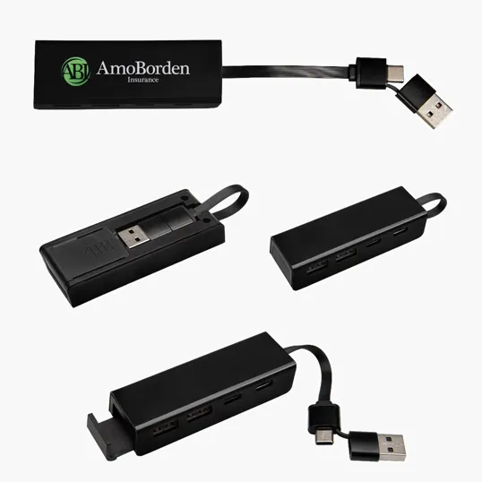 RABS Type-C & USB Hub With Phone Stand