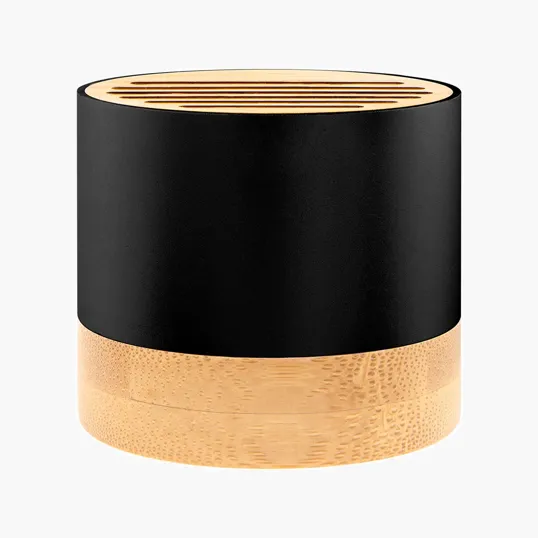 Recycled Aluminum Wireless Speaker with Bamboo — view 4