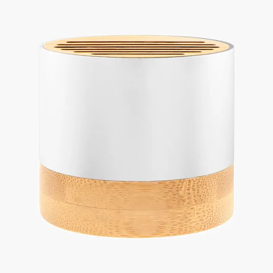 Recycled Aluminum Wireless Speaker with Bamboo — view 5