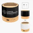 Recycled Aluminum Wireless Speaker with Bamboo