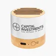 Recycled Aluminum Wireless Speaker with Bamboo — view 3