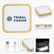 Bamboo Wireless Charger Night Light — view 2