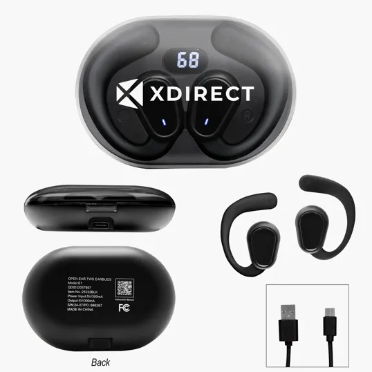 Open Ear TWS Earbuds with Charging Case