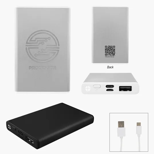 5000 mAh Aluminum & rABS Power Bank