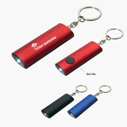 Aluminum Key Chain Flashlight with White LED — view 4